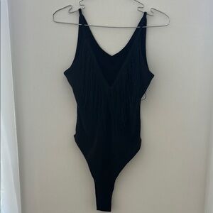 SHEIN Black Bodysuit One Piece Sleek Design western style